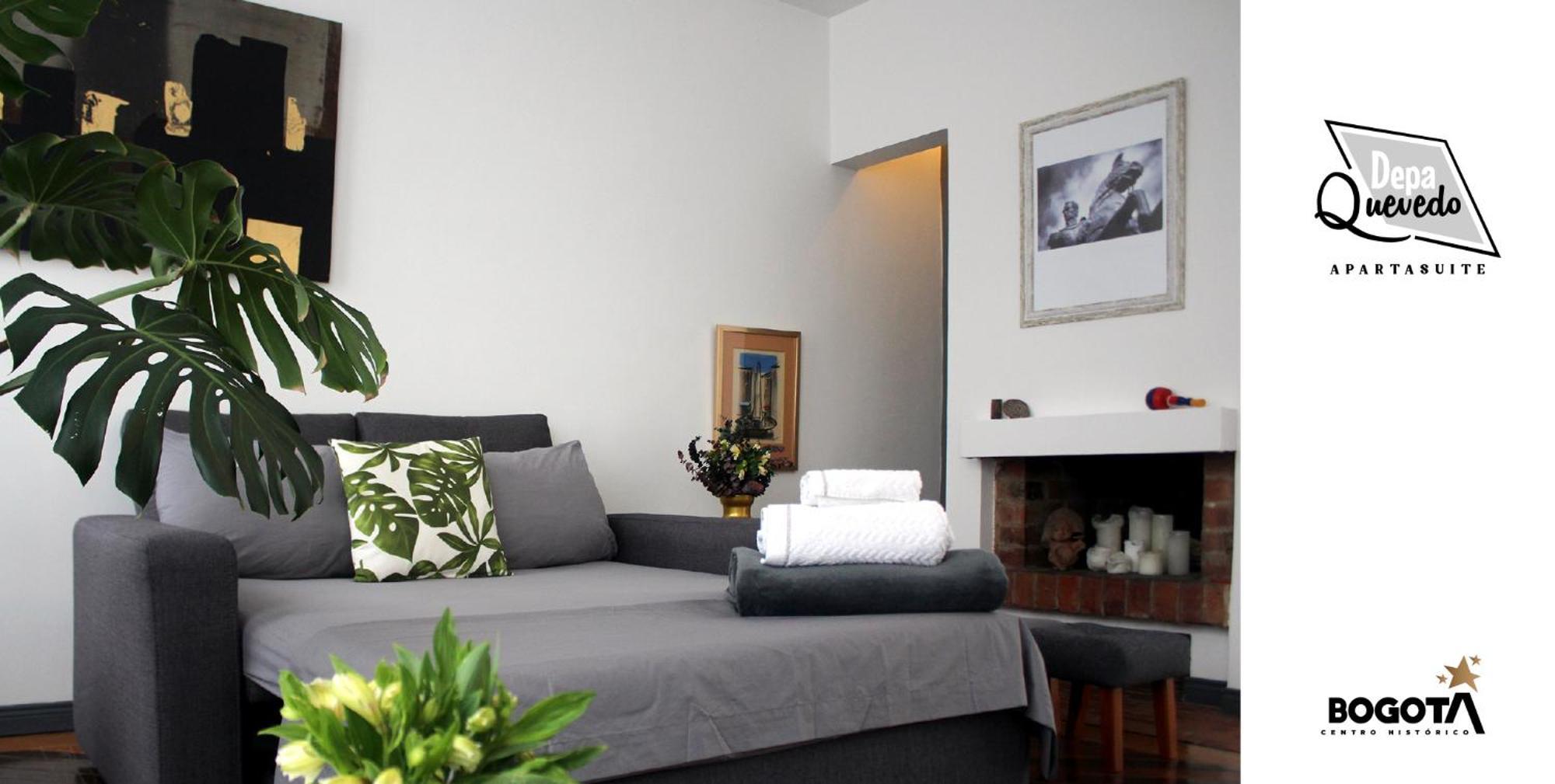 Depa Quevedo - Trendy Revamped Flat - Exceptional Spot In Bogota'S Historic Colonial Square - Candelaria 외부 사진