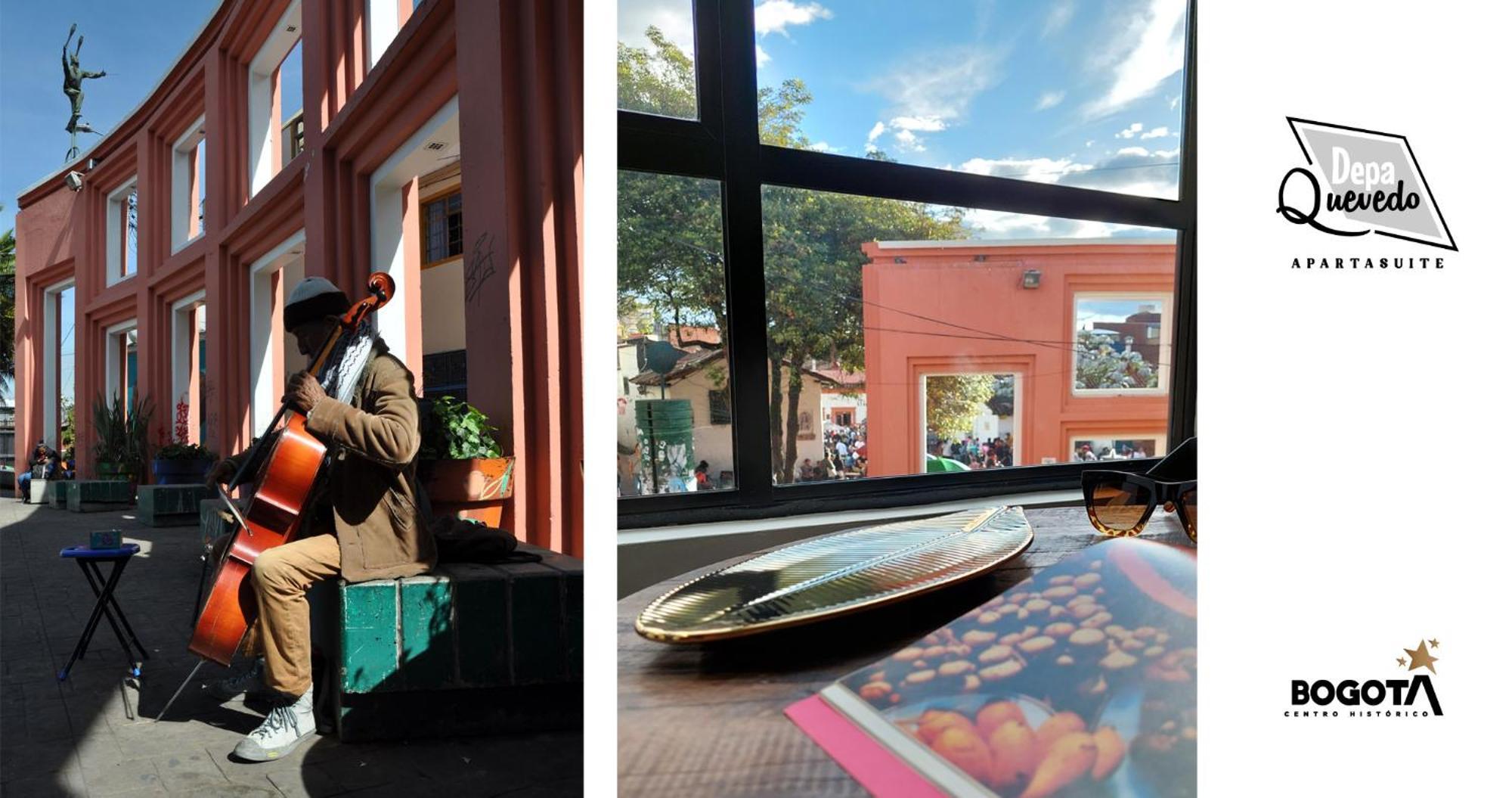 Depa Quevedo - Trendy Revamped Flat - Exceptional Spot In Bogota'S Historic Colonial Square - Candelaria 외부 사진