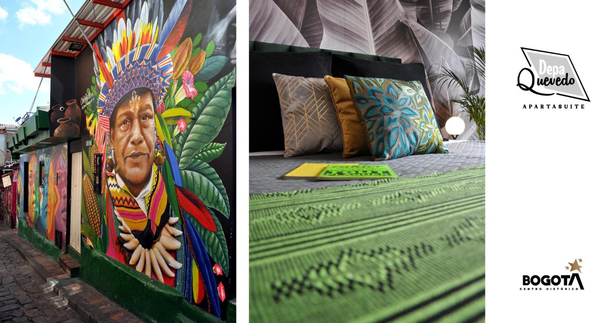 Depa Quevedo - Trendy Revamped Flat - Exceptional Spot In Bogota'S Historic Colonial Square - Candelaria 외부 사진
